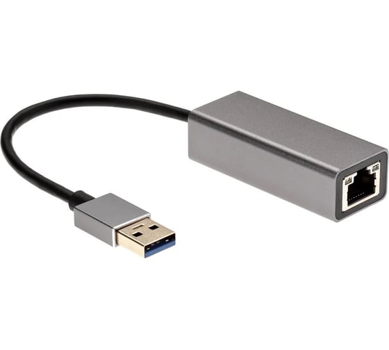Кабель-переходник AOpen/Qust usb 3.0 am - lan rj-45 1000 mbps alum shell ADU312M