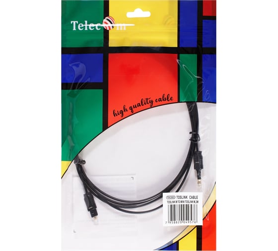 Оптический кабель Telecom toslink m - toslink minim 2m TOC2023-2M