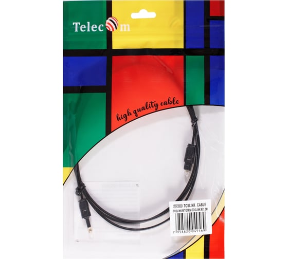 Оптический кабель Telecom toslink m - toslink minim 1.5m TOC2023-1.5M