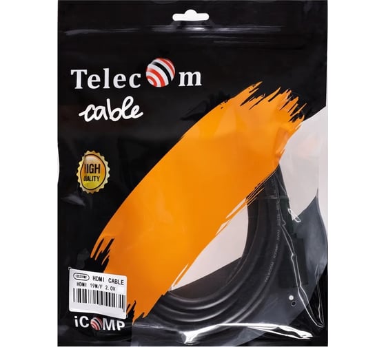 Удлинительный кабель Telecom hdmi 19m - hdmi 19f ver 2.0 2m медь TCG235MF-2M