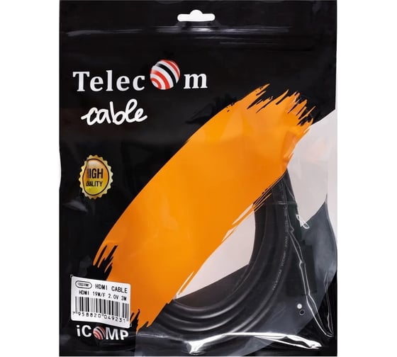 Удлинительный кабель Telecom hdmi 19m - hdmi 19f ver 2.0 3m медь TCG235MF-3M