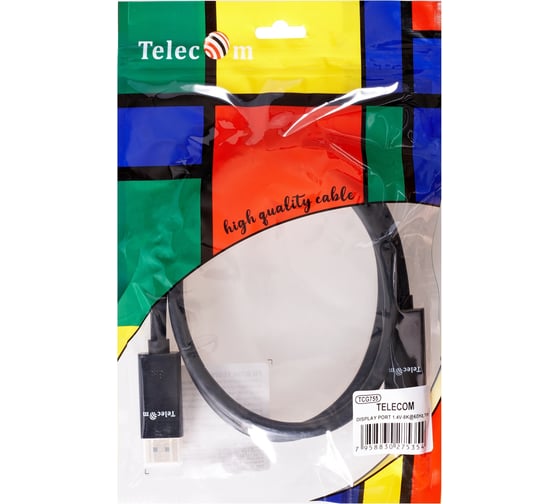 Соединительный кабель Telecom displayport - displayport 1.4v 8k 60hz 1m медь TCG755-1M