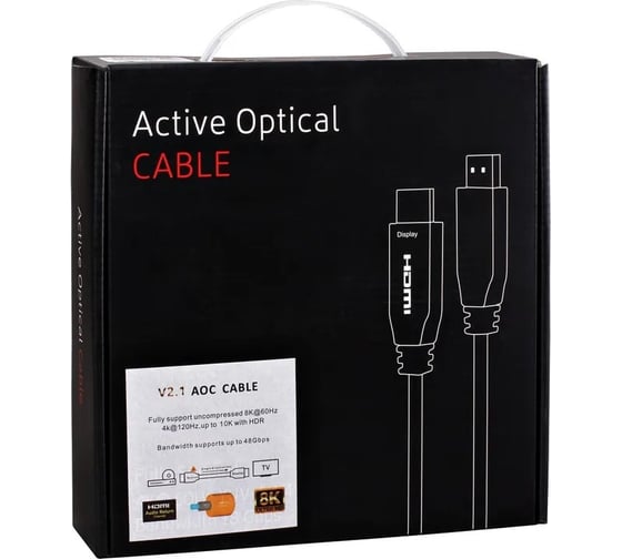 Активный оптический кабель Telecom hdmi 19m/m ver 2.1 8k 60 hz 40m TCG2120-40M