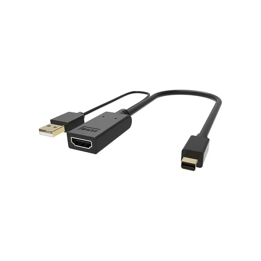 Кабель-переходник VCOM hdmi f и usb - mini displayport m 0.15m, 4k, 30hz  cg497-0.15 CG497-0.15M