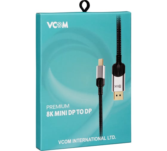 Кабель-переходник VCOM mini displayport m - displayport m 1.4v, 1.8m, медь CG685-1.8M
