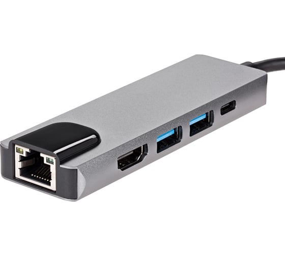 Адаптер AOpen/Qust usb 3.1 type cm - hdmi a(m) 4k 30hz rj45 2 usb 3.0 pd iopen ACU435M
