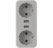 Двойник idealim Adapter-2r-2usb-white