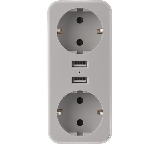 Двойник idealim Adapter-2r-2usb-white 1