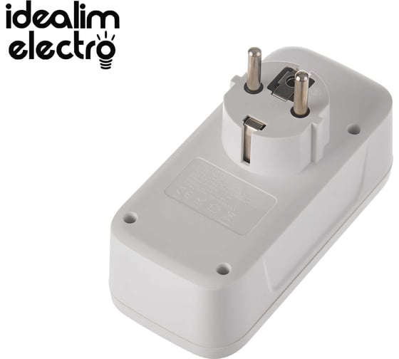 Тройник с тпс idealim Adapter-3r-3usb-1typeC-white