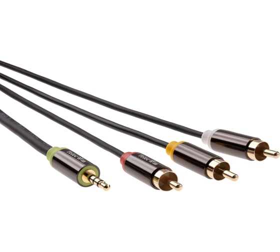 Соединительный кабель Telecom 3.5 jack m/3 rca m 1.5m TAV4545M-1.5M