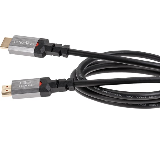 Кабель Telecom hdmi 19m/m ver 2.1 8k 60hz 3m металл разъемы медь TCG365-3M