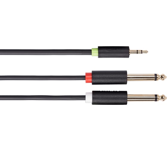 Кабель-адаптер Telecom 3.5 st m/2x6.35 st m 3m TAV6168-3M