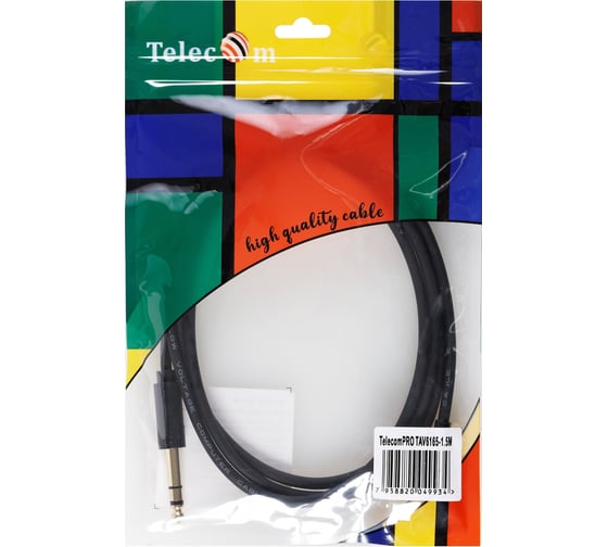 Кабель-адаптер Telecom 3.5 st m/6.35 st m 1.5m TAV6165-1.5M
