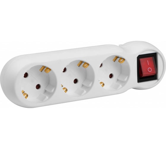 Разветвитель с заземлением и выключателем Jazzway AD-3GS 5046672