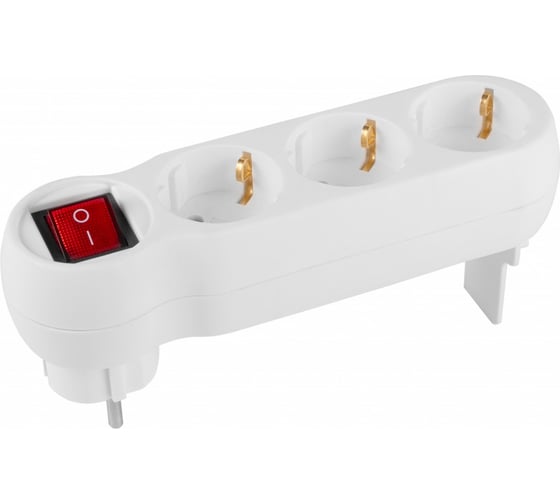 Разветвитель с заземлением и выключателем Jazzway AD-3GS 5046672