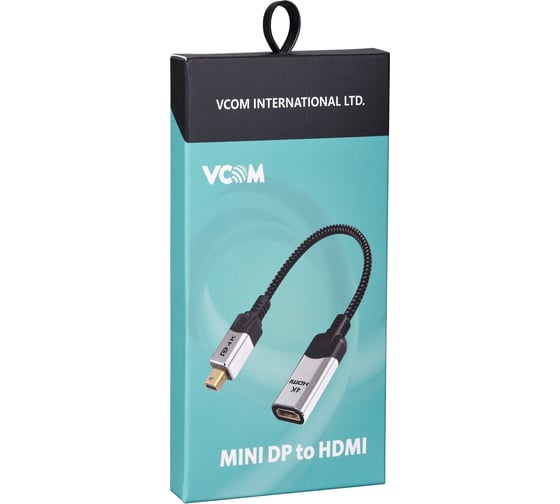 Адаптер VCOM mini displayport m - hdmi f 4k 60hz 0.15m CG616M-0.15