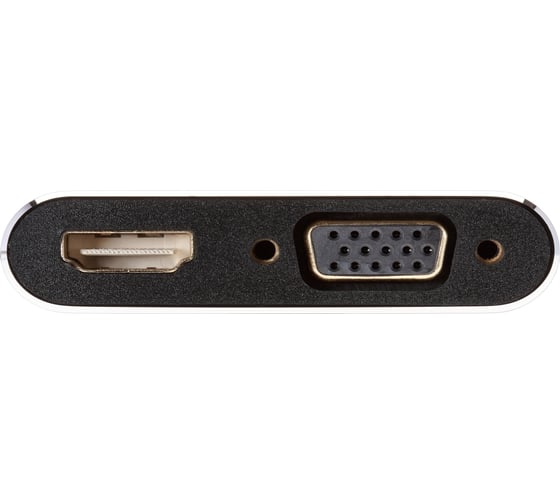 Кабель-переходник VCOM mini displayport m - hdmi f и vga f 4k 30hz allum shell 0.15m CG646M-0.15