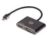 Кабель-переходник VCOM mini displayport m - hdmi f и vga f 4k 30hz allum shell 0.15m CG646M-0.15 1