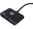 Кабель-переходник VCOM displayport m - hdmi f и vga f 4k 30hz allum shell 0.15m CG640M-0.15 3