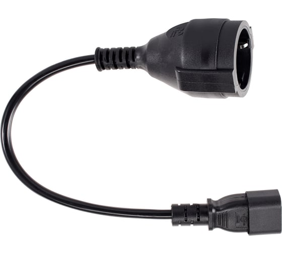 Кабель-переходник Telecom ups - розетка ie-320 c14 to type f 3gx0.75mm2, медь vde, 0.15m TE002-CU0.75-0.15M