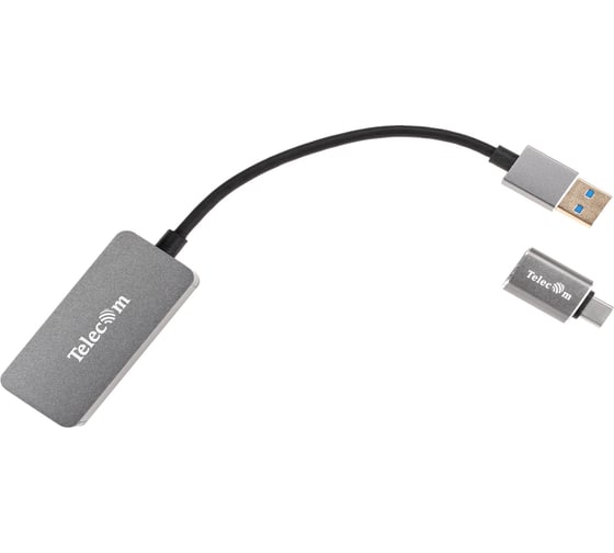 Кабель-переходник Telecom usb 3.0 - rj-45 2.5g ethernet и type c адаптер, 0.15m TU325M