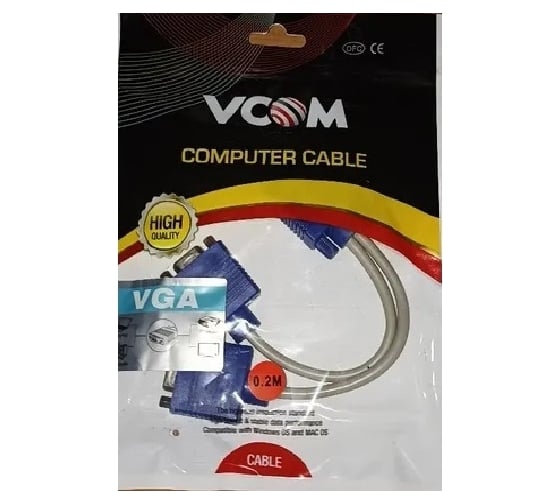 Кабель-разветвитель VCOM vga 1 - 2 1x15m/2x15f медь 0.2m VVG6530-0.2M