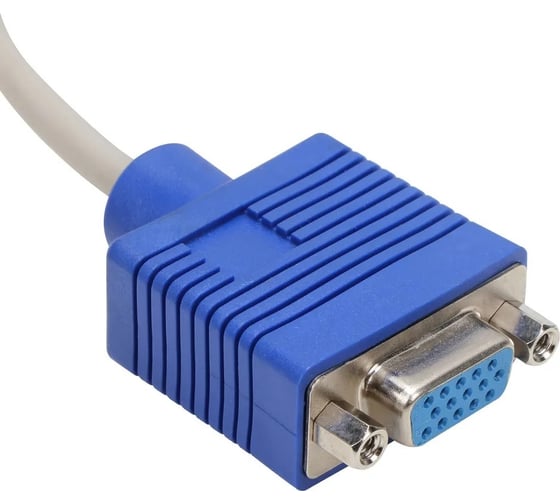 Кабель-разветвитель VCOM vga 1 - 2 1x15m/2x15f медь 0.2m VVG6530-0.2M