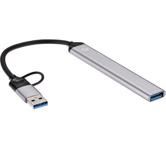 Адаптер VCOM type c или usb 3.0 a - usb 3.0 и 2хusb 2.0 и sd и tf DH297