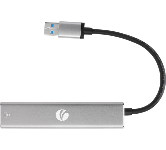Переходник VCOM usb 3.0 - rj-45 1000mbps и 3хusb 3.0 aluminum shell 0.2m DH312A