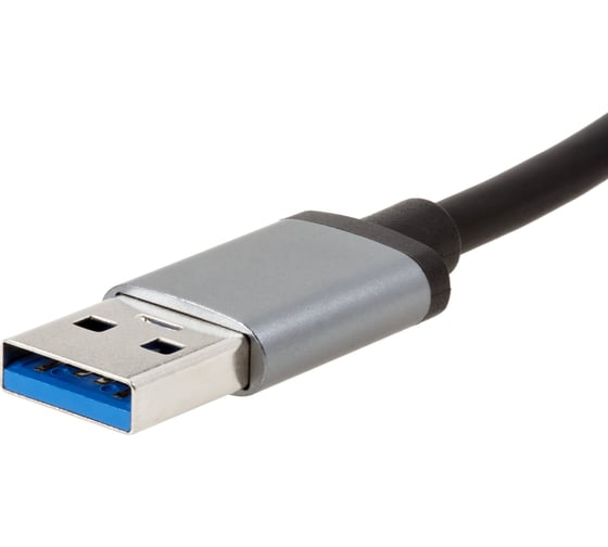 Переходник VCOM usb 3.0 - rj-45 1000mbps и 3хusb 3.0 aluminum shell 0.2m DH312A
