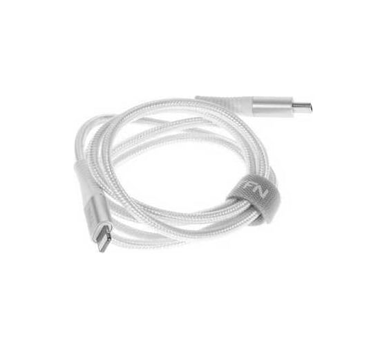 Кабель TFN 8pin-TypeC 1m нейлон MFI wh TFN-CMFLIGC1MNLWH