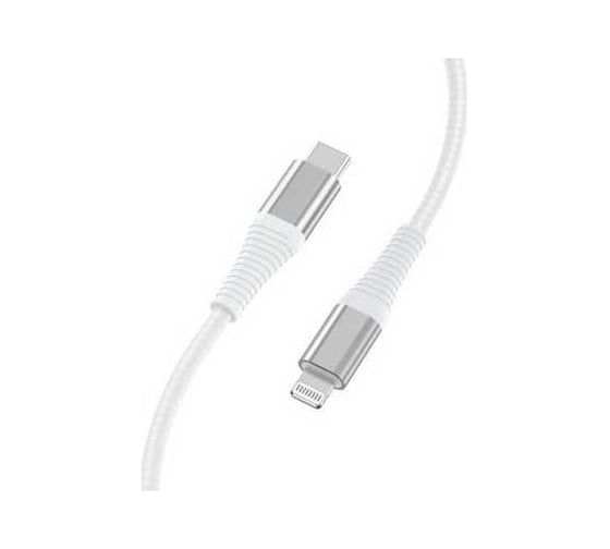 Кабель TFN 8pin-TypeC 1m нейлон MFI wh TFN-CMFLIGC1MNLWH