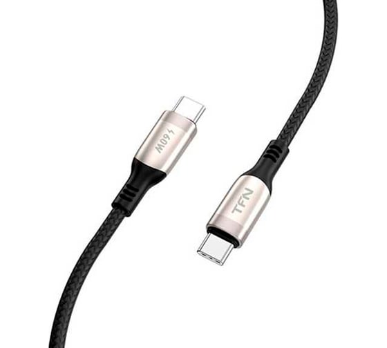 Кабель TFN TypeC-TypeC blaze 60W 1.2m ni TFN-C-BLZ-CC1M-NI