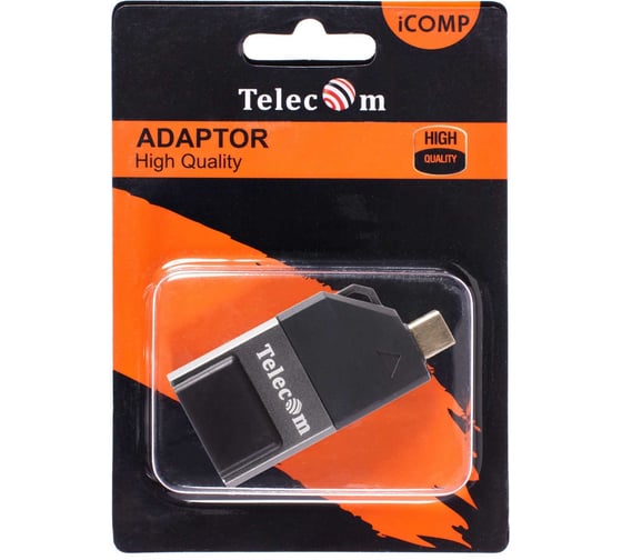Переходник Telecom usb 3.1 type cm - vga f aluminum shell TA315C