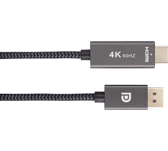 Кабель Telecom displayport m - hdmi m 4k 60hz 1.8m оплетка TA561M-1.8M