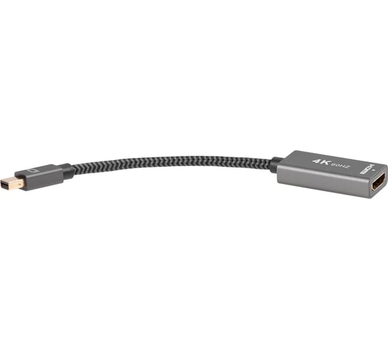 Адаптер Telecom mini displayport m - hdmi f 0.15m оплетка 4k 60hz TA565 1