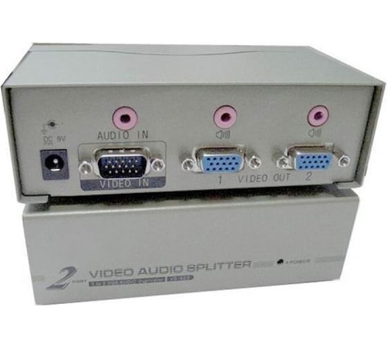 Разветвитель OSNOVO D-VA102 1VGA+1Стерео Аудио вх./2 VGA+2 Стерео Аудио. sct0339 1