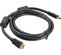 Кабель Ripo шнур hdmi/19m-hdmi/19m с ферритовыми кольцами, 1.8m, v 1.4, м/м, черный, пакет 003-930005