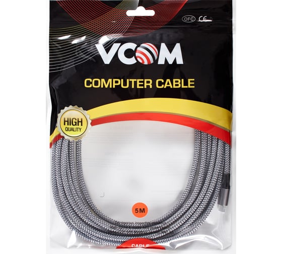 Кабель VCOM vr usb3.2 gen1 cm/cm 5gbs для oculus 5m cu414m-5m CU414M-5.0