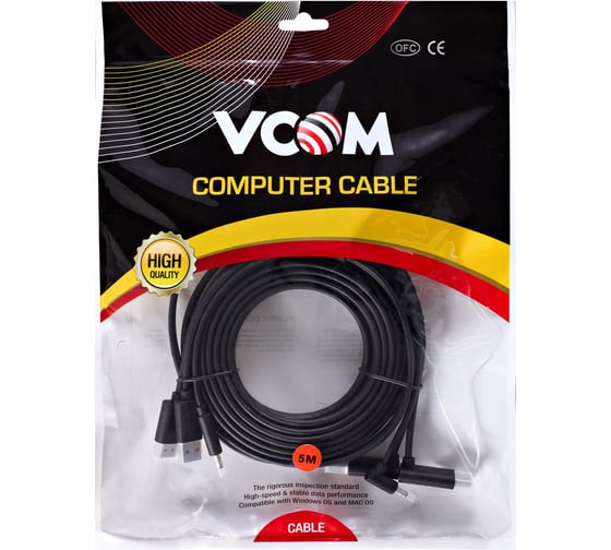Кабель VCOM vr 3 parallel для htc vive hdmi 4k 30hz 5m cu416-5m CU416-5.0