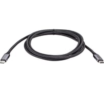 Кабель VCOM usb 3.2 gen2x2 cm - cm 20gbs 100wt 4k 60hz all shell 1.8m CU420M-1.8M