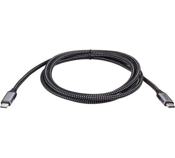 Кабель VCOM usb 3.2 gen2x2 cm - cm 20gbs 100wt 4k 60hz all shell 1.8m CU420M-1.8M