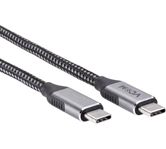 Кабель VCOM usb 3.2 gen2x2 cm - cm 20gbs 100wt 4k 60hz all shell 1.8m CU420M-1.8M