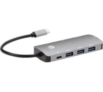 Кабель-адаптер VCOM usb 3.1 type cm - hdmi 4k 60hz и 3хusb 3.1 и rj45 и tf и sd и pd CU4641