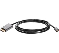 Кабель-адаптер VCOM usb type cm - displayport m 1.4v 8k 60hz 1.8m alum shell CU480MC-1.8M
