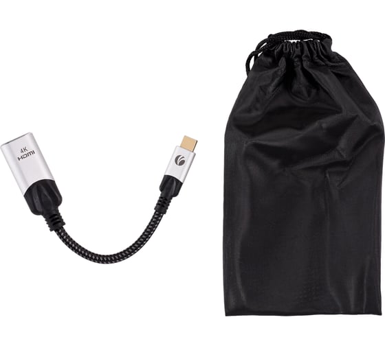 Aдаптер VCOM usb 3.1 type cm - hdmi af 4k 60hz 0.15m alum CU423MV-4K
