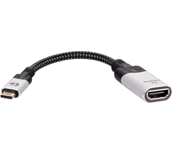 Aдаптер VCOM usb 3.1 type cm - hdmi af 8k 60hz 0.15m alum CU423MV-8K