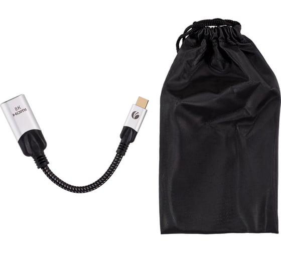 Aдаптер VCOM usb 3.1 type cm - hdmi af 8k 60hz 0.15m alum CU423MV-8K