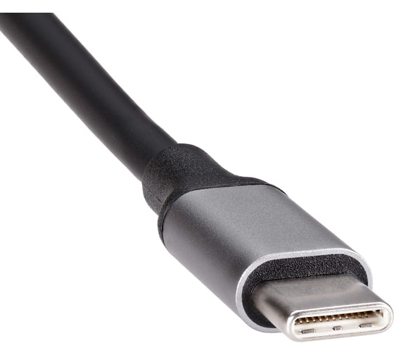 Aдаптер VCOM type cm - hdmi af 4k 30hz и usb 3.0 и usb 2.0 и rj45 и tf и cd и pd alum shell CU4351