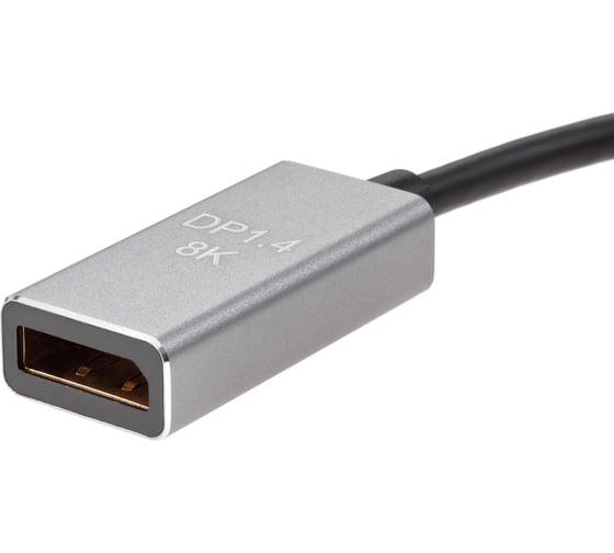 Aдаптер VCOM usb type cm - displayport f 1.4v 8k 60hz alum shell CU480M